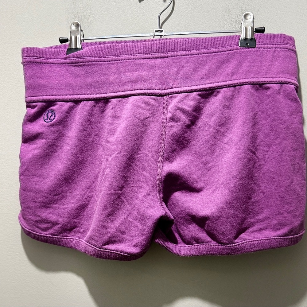 Lululemon Terry Cotton Boy Shorts - Purple - Picture 3 of 3